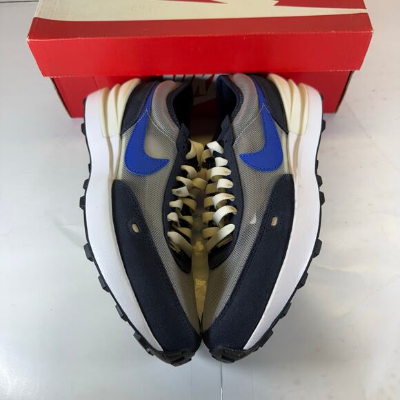 Nike Waffle One (GS) Black/Blue DC0481-005 Size 5.5 Youth - Picture 5 of 7